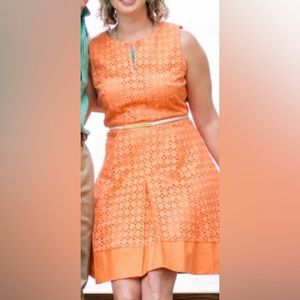 Calvin Klein size 10 orange dress
